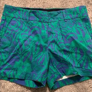 Floral Print Short Length Shorts